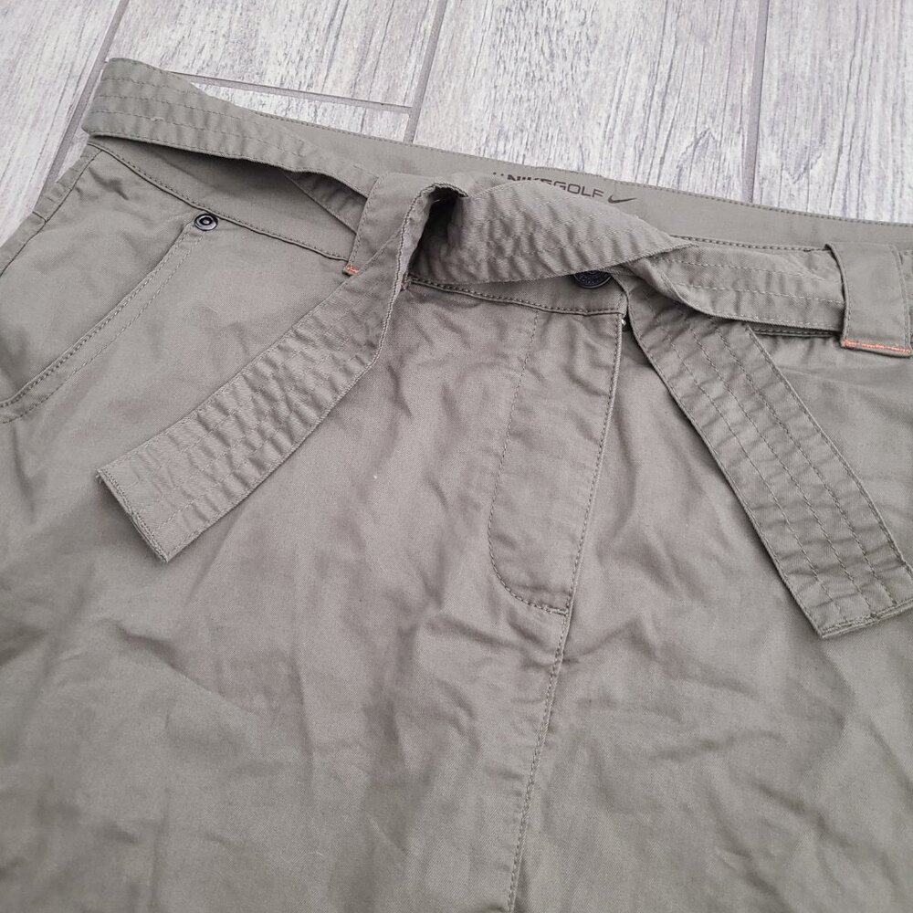 Nike Golf Sport Dri-Fit Olive Green Cargo Skirt Women's Size 10 - Picture 3 of 12